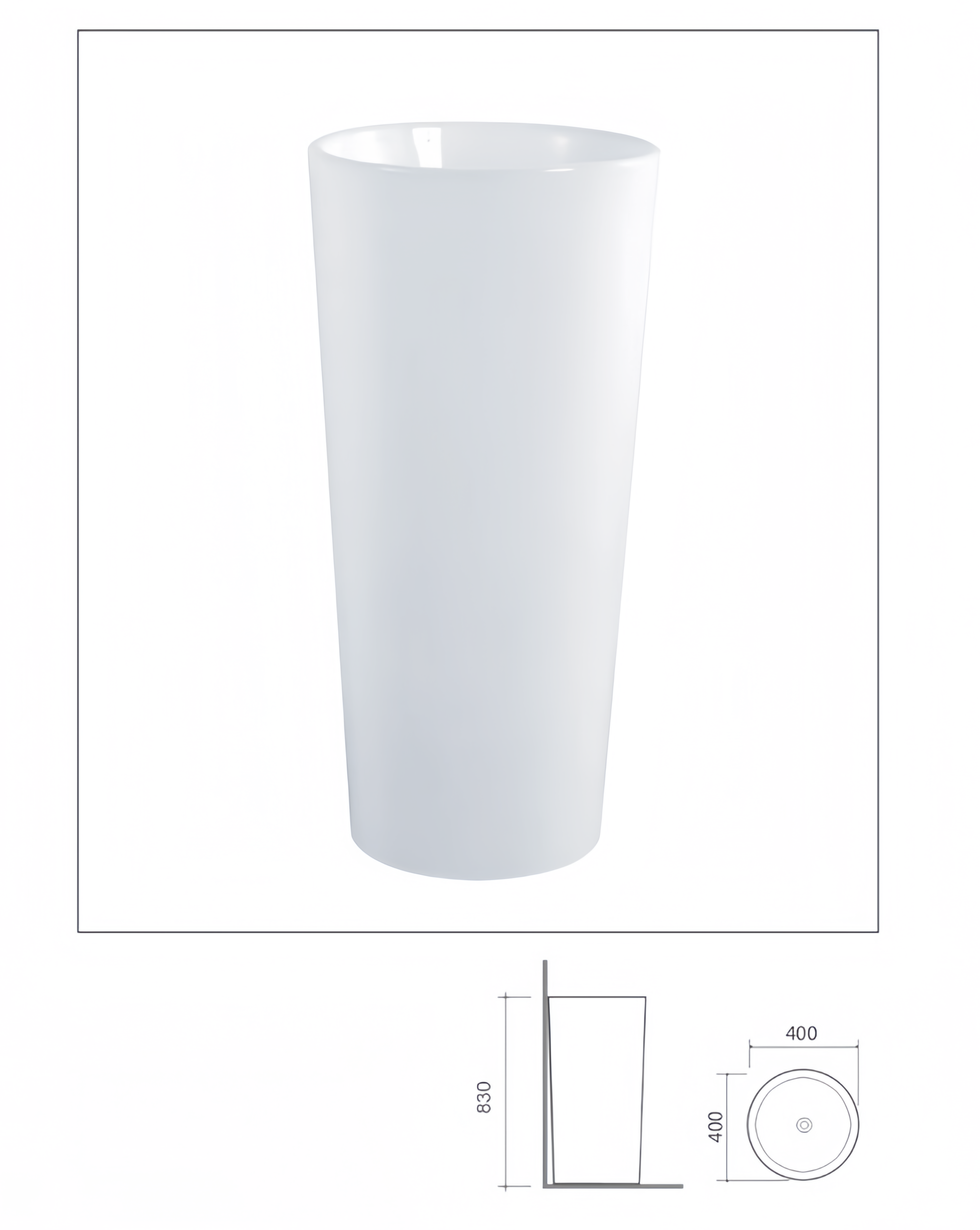 Floor Mounted Installation European Style Ceramic Hand Wash Basin with Sanitary Wares