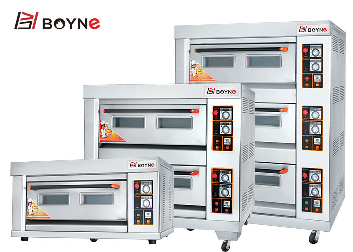 Deck Gas Oven 1 Deck 1 Trays Bakery Oven Temperature Controlled For Commercial Kitchen