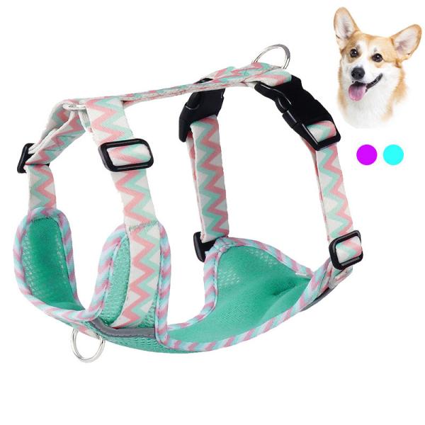 Dog Leash Vest Pet Harness Reflective Strip Dog Chain Supplies with Custom Logo