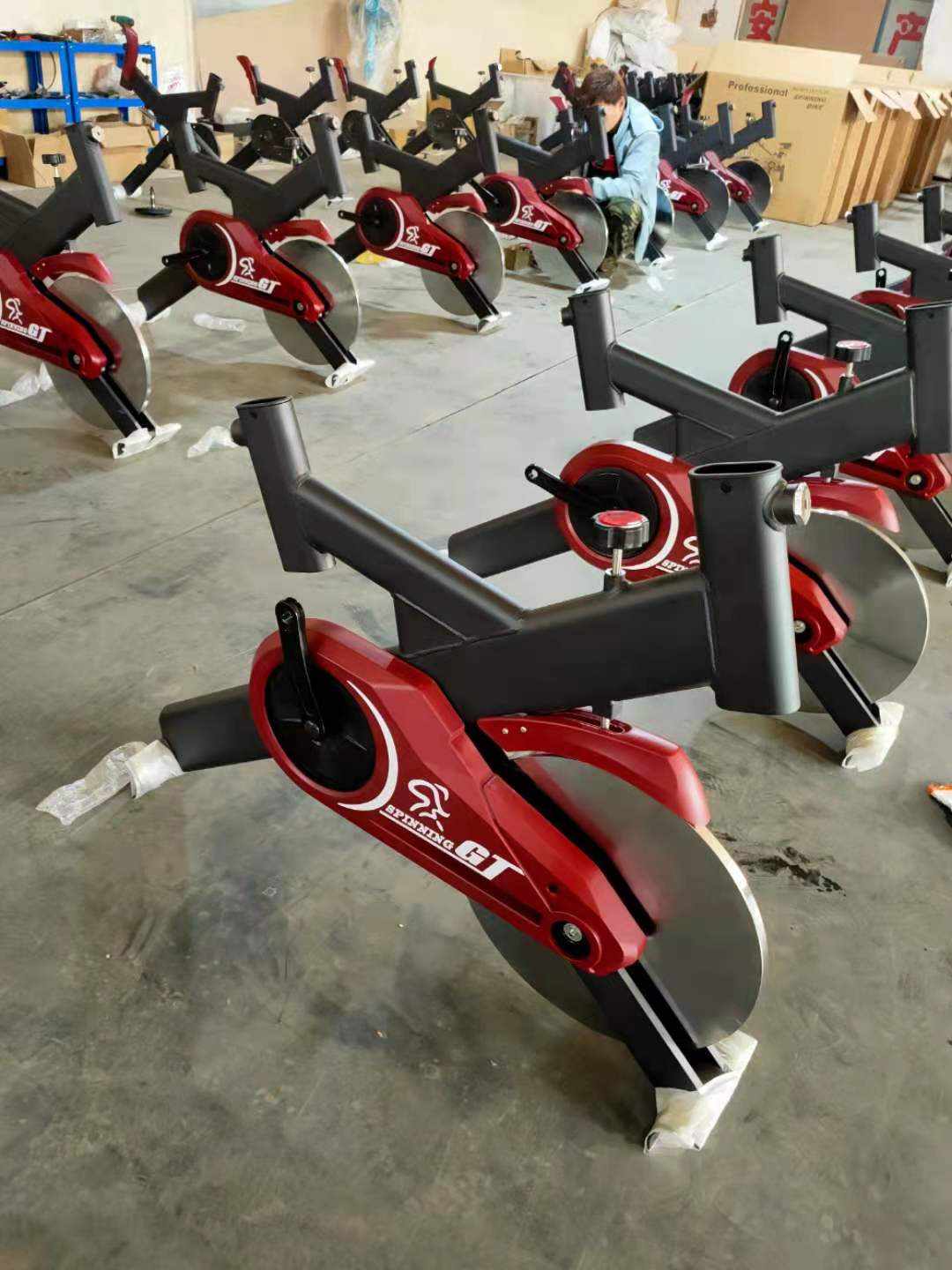 Steel Commercial Body Building Spin Cycle Bike Indoor Exercise Fit Bike