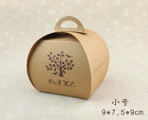 Wholesale custom Paper Cookies packing Cake Box with PVC window,Wholesale Plastic Square Birthday Wedding Packaging Clea