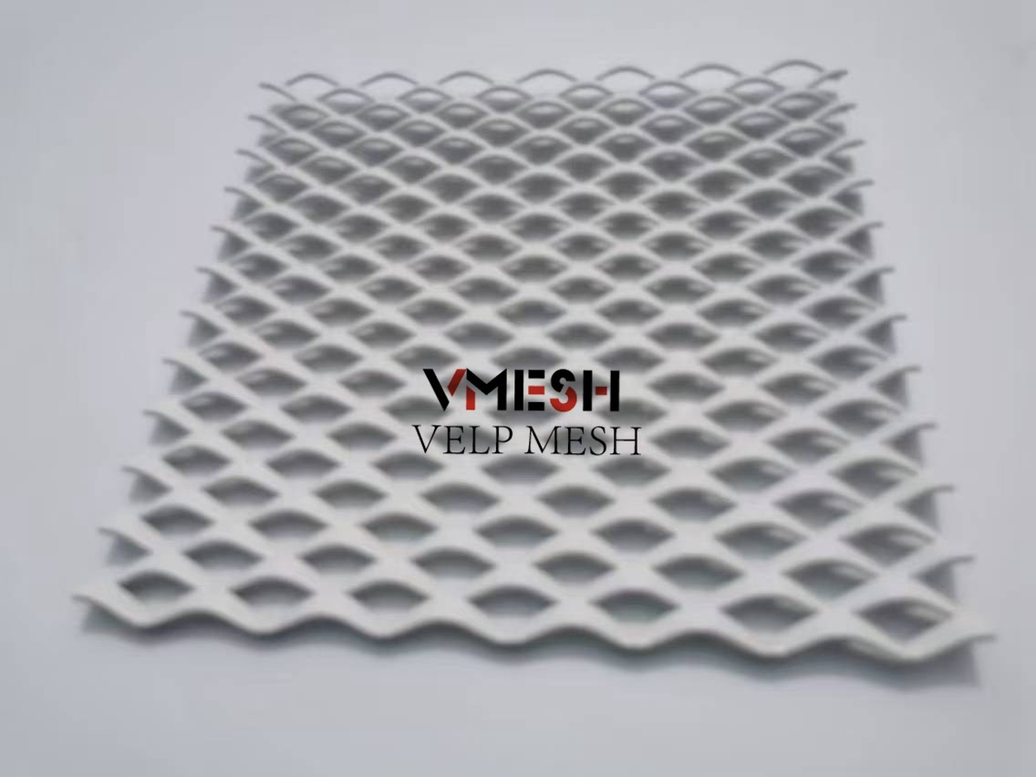 Decorative Archtectural Aluminium Plate Expanded Wire Mesh Standard Raised