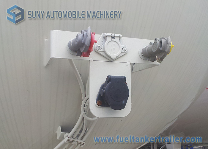 58500 liters tri-axle LPG tank trailer 24.5MT , LPG gas tanker semi trailer