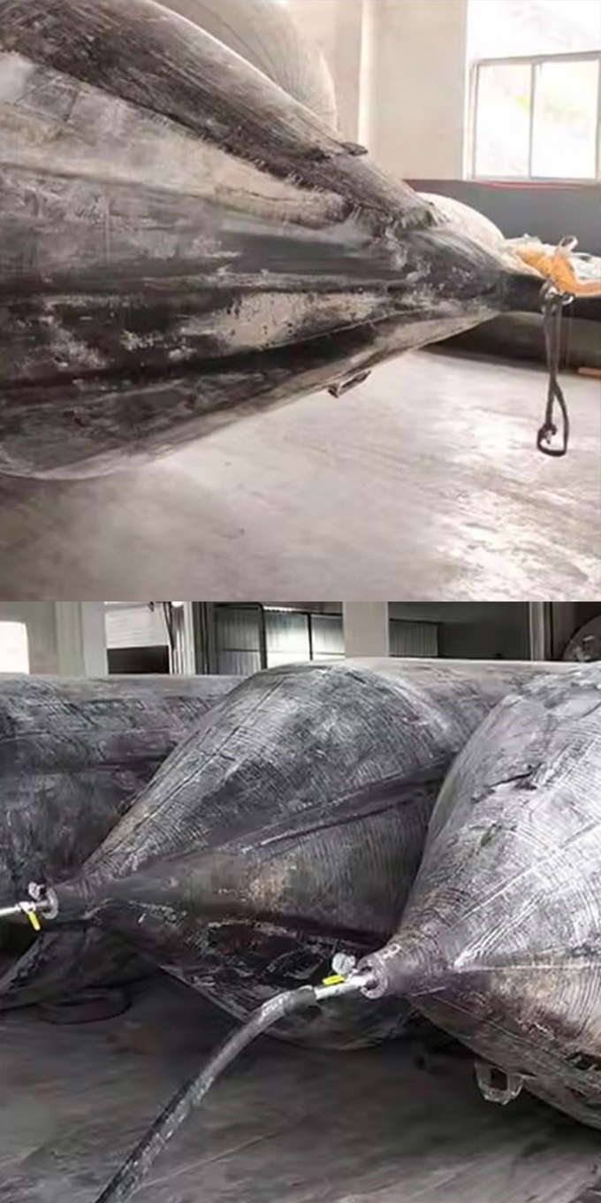 Inflatable Rubber Balloon Ship Launching Marine Airbags For Dock Vessel
