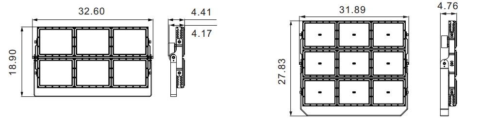Sport LED Flood Lights For Football Field Stadium Lighting Fixtures