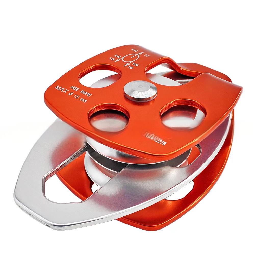 Galvanized 7075 Aluminum Portable Pulley System for High Altitude Transport and Climbing