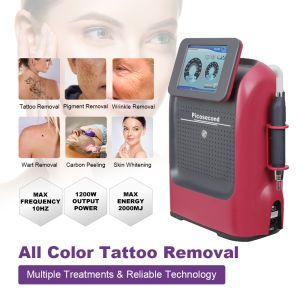 Portable Nd Yag Picolaser Tatoo Remover Q Switch Picosecond Pico Laser Tattoo