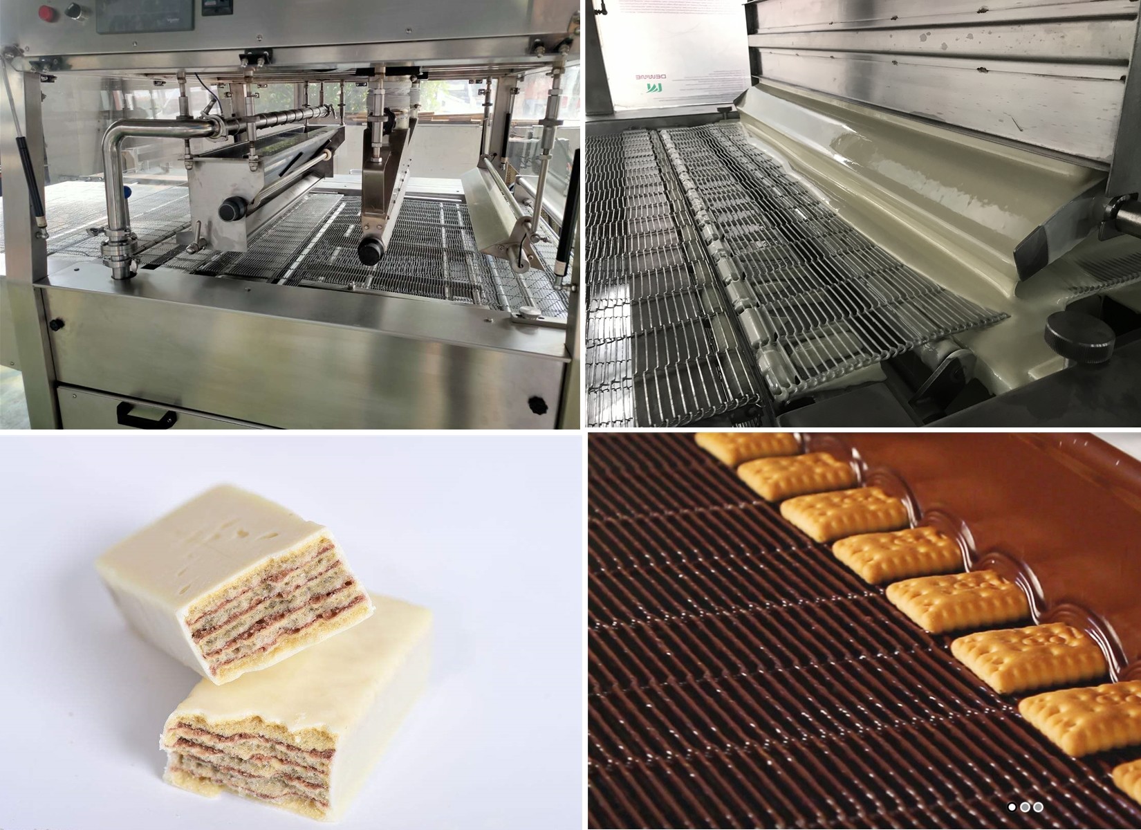 200kg/H 304SS Chocolate Enrobing Machine