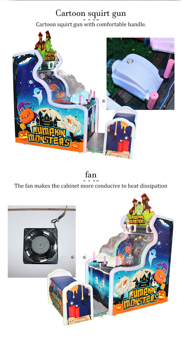 Water Shooting Coin Operated Arcade Machines Lottery Game Equipment