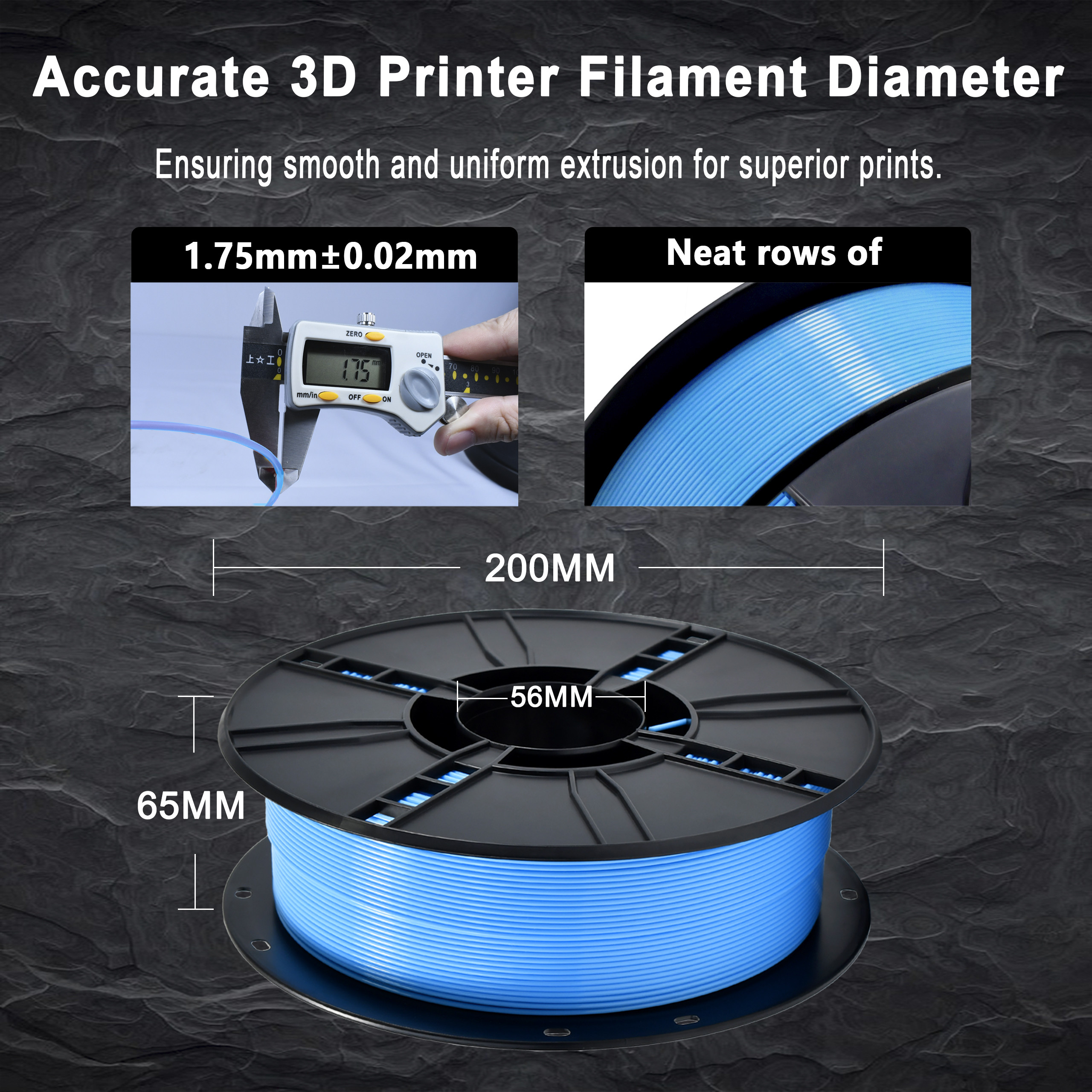 3D Printer PLA+ Filament 1kg Light Blue Colors for 3D Printing Filament 1.75mm