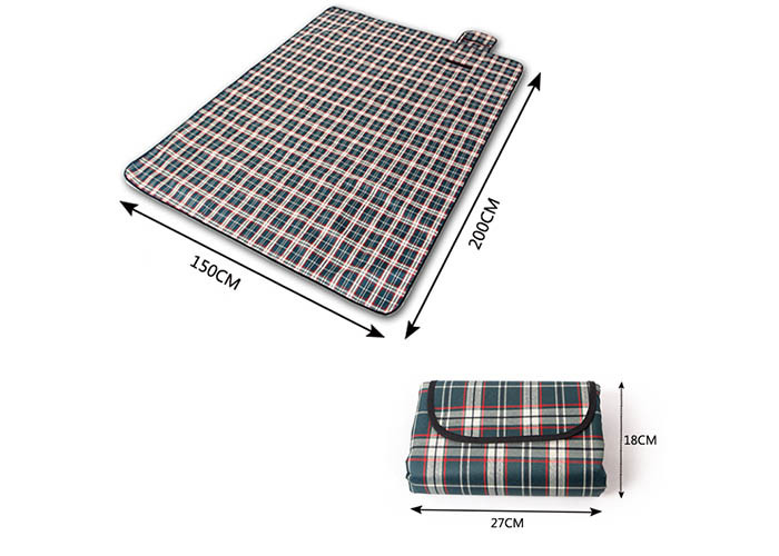 ODM Outdoor Picnic Accessories Foldable Picnic Blanket Waterproof Backing