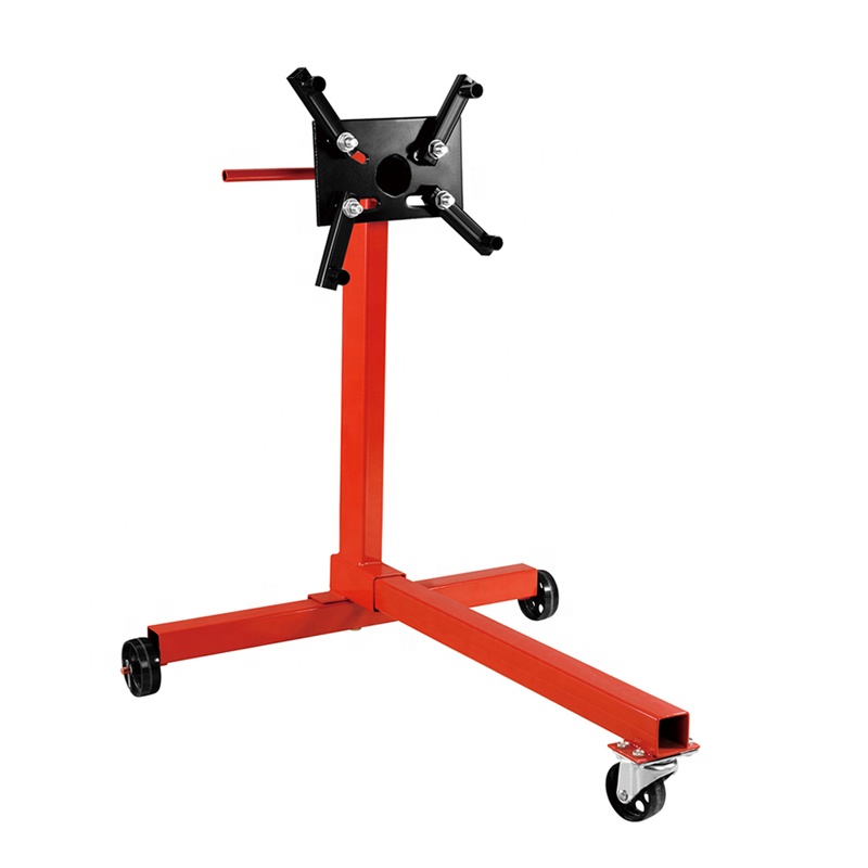 730mm Adjustable Engine Stand , Three Wheels 750 Lb Engine Stand