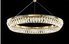 3000K To 6500K Three Ring Crystal Commercial Chandelier LED Source K9 Crystal