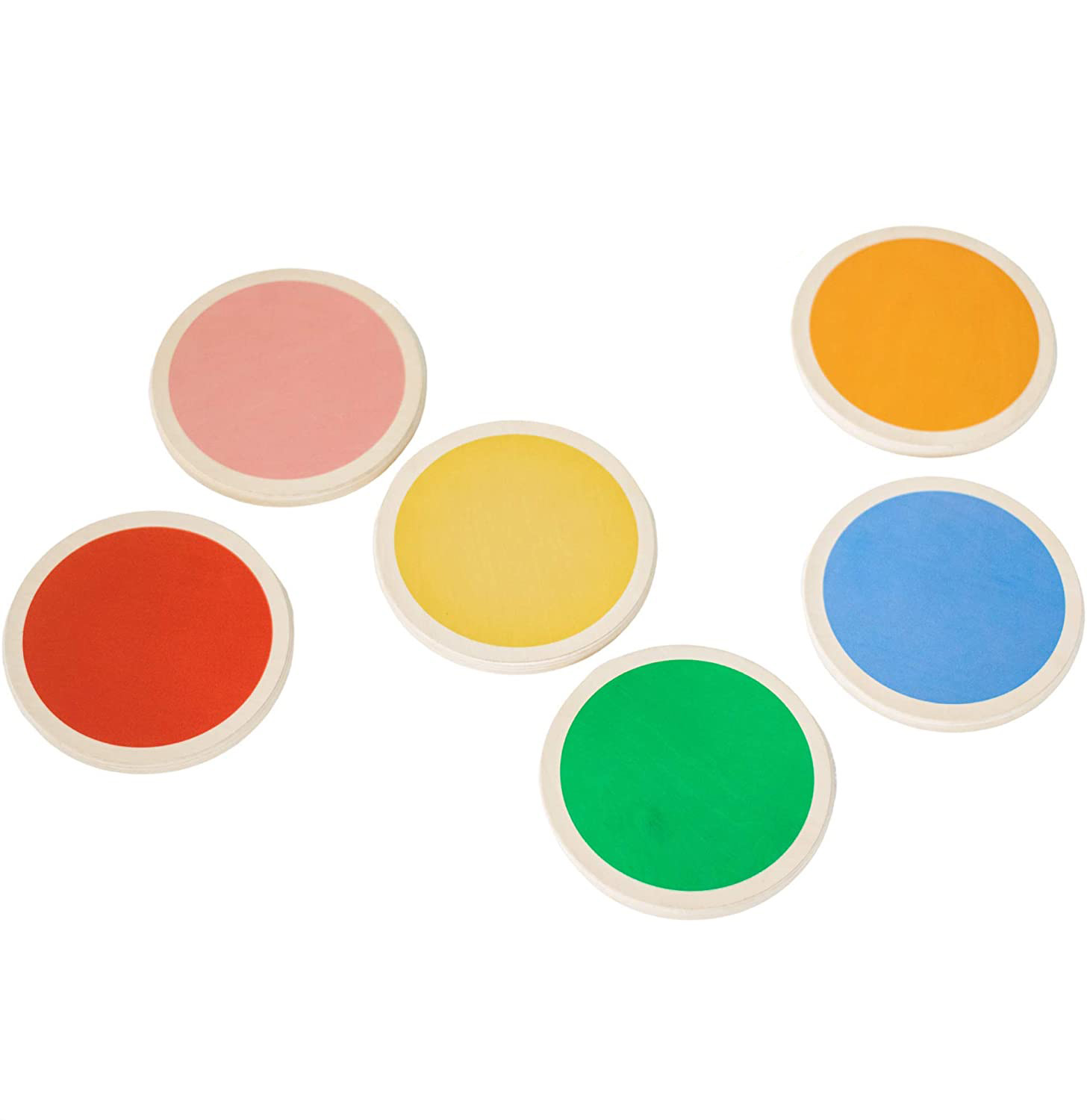 Wooden Kids Balance Stepping Stones Toys 6 Colors Stepping Stones Balance Activity