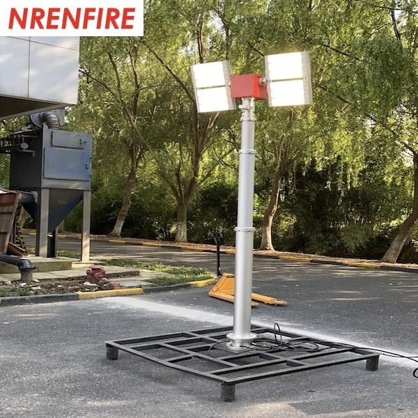 pneumatic telescopic mast light tower 7.6m pneumatic telescopic mast 4x1000W