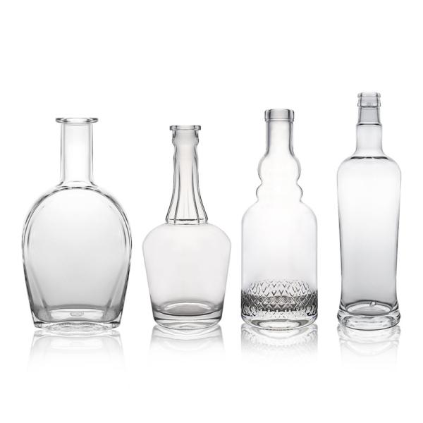 500ml 700ml 750ml 1000ml Long Neck Empty Glass White Wine Bottle with High