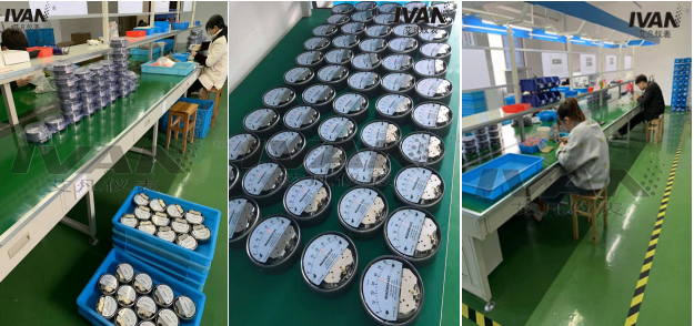 4" Dial Size Differential Pressure Meter for Measuring Pressure Differences up to 1.5kpa
