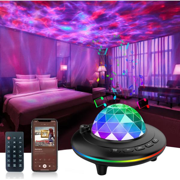 New UFO Ocean Wave Star Projector Light Laser All Star Projection Night Light