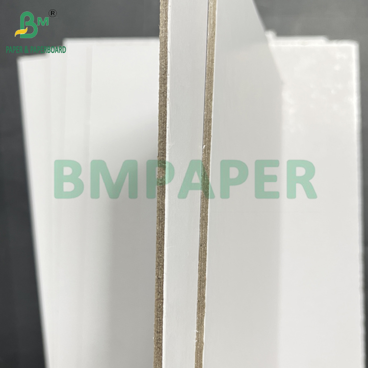 Good Ink Absorbing 1mm Grey Core Both Sides White Cardboard Matte Surface