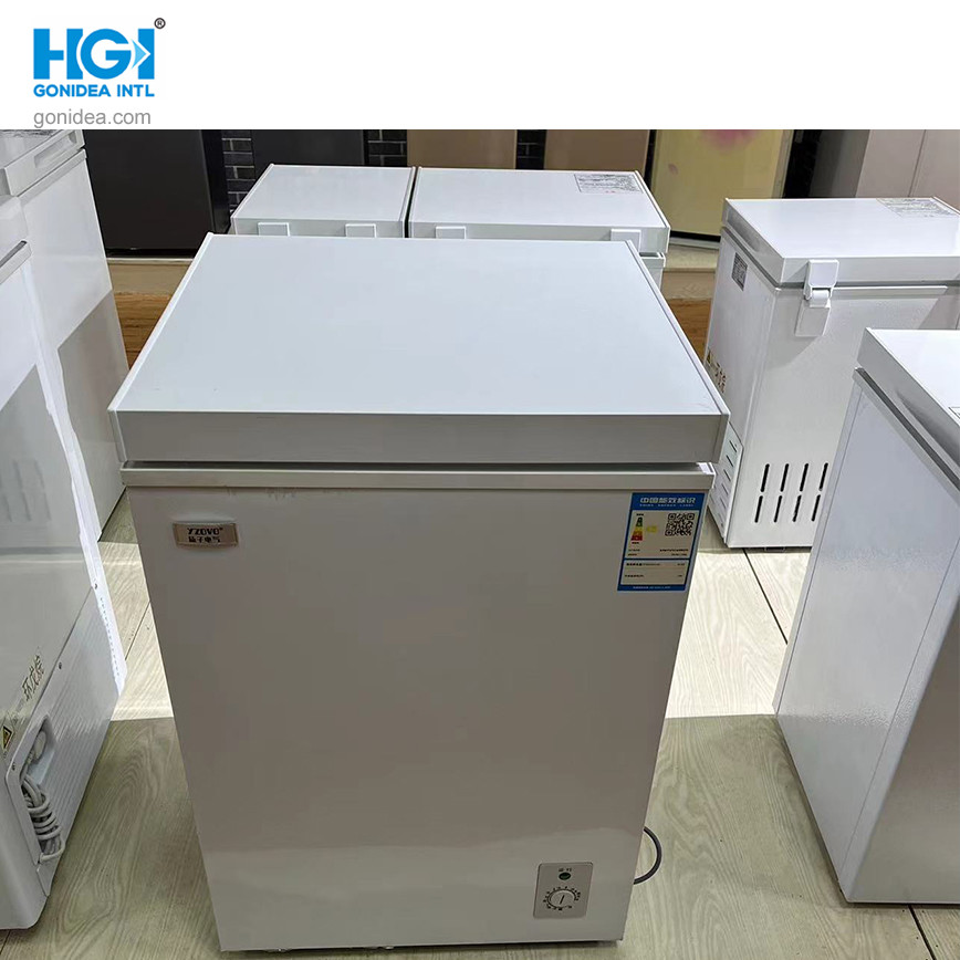 White Coating Deep Chest Freezer 220V / 50Hz With Sliding Glass
