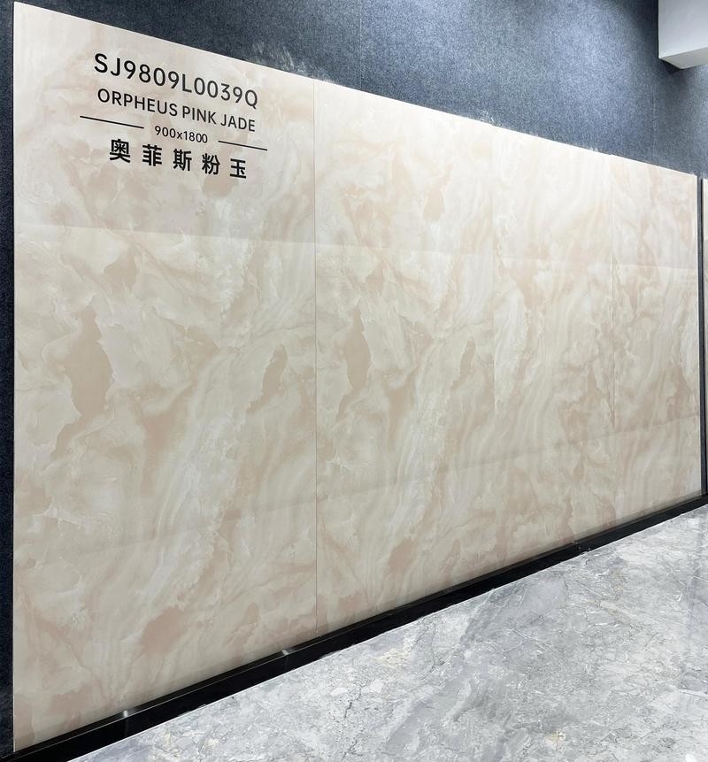 Pink Marble Look Indoor Floor Tiles Grade AAA Non-Slip Polished Glazed Porcelain Tile For Living Room And Office