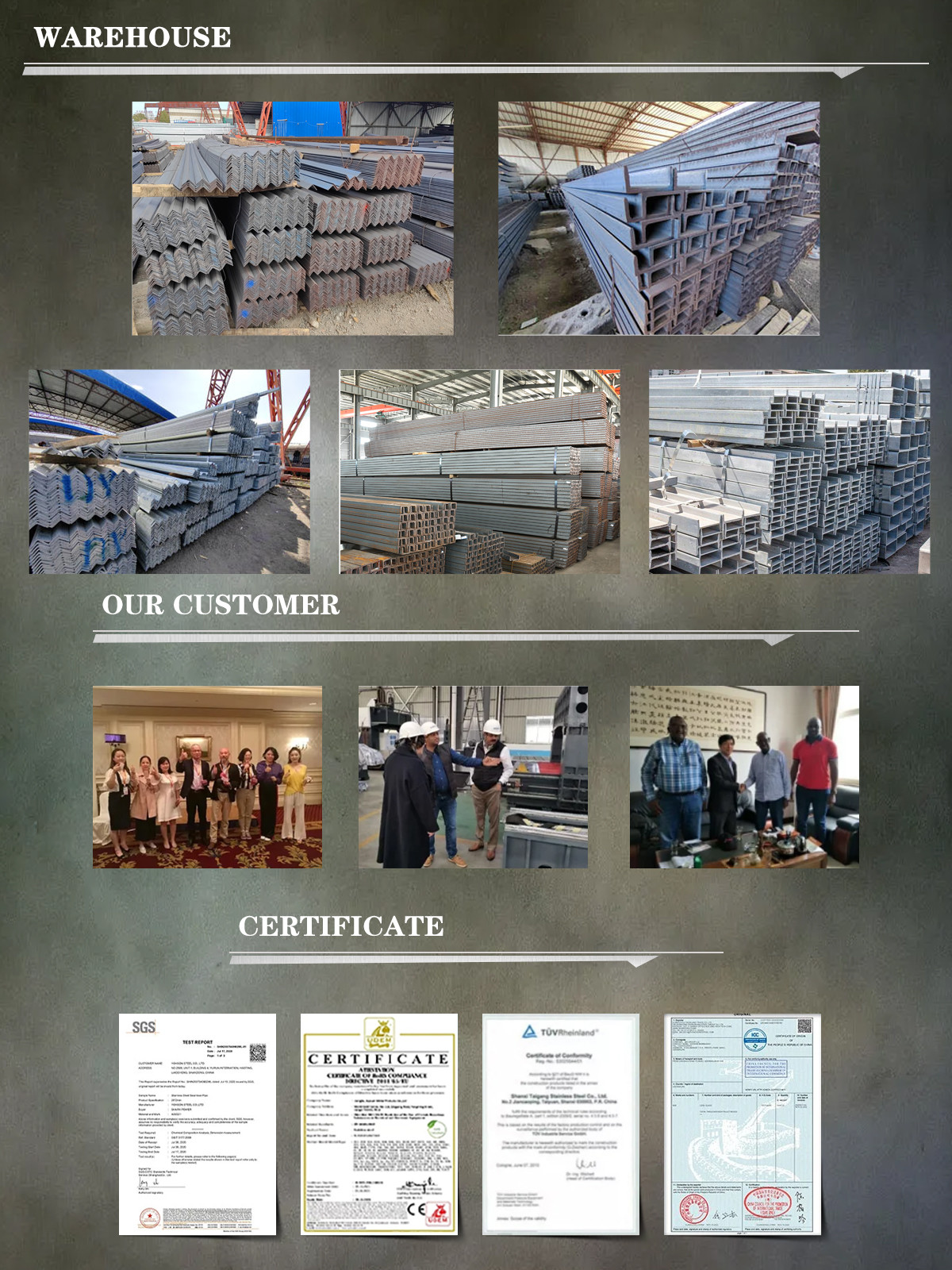 ASTM 201 304 316 Stainless Steel U Channel Hot Rolled Manufacturer Stainless Steel Channel