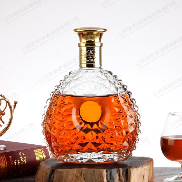 Transparent Wine Glass Whisky with Cork 500ml 700ml Gallon Glass Jar Luxury