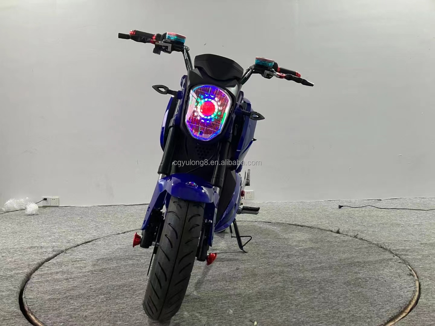 20a Lithium Battery 1500w 12 inch 72v Electric Motorcycle for Adults Long Range Racing