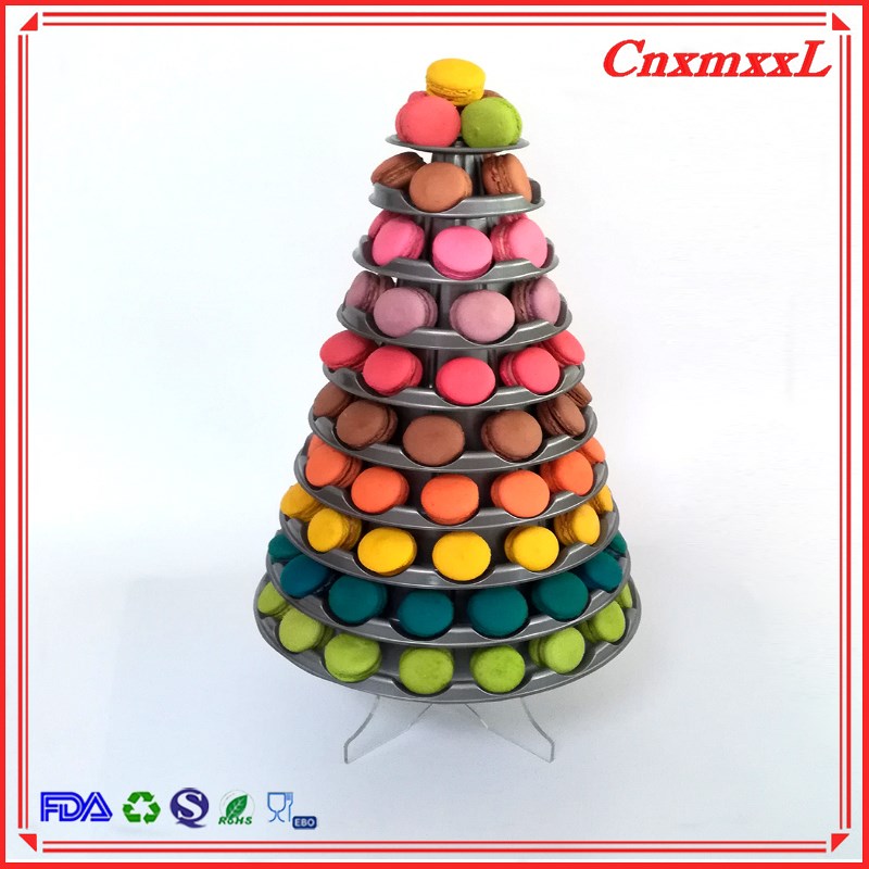Clear Plastic 10 Tier Macaron Stand 62cm Macaron Wedding Display