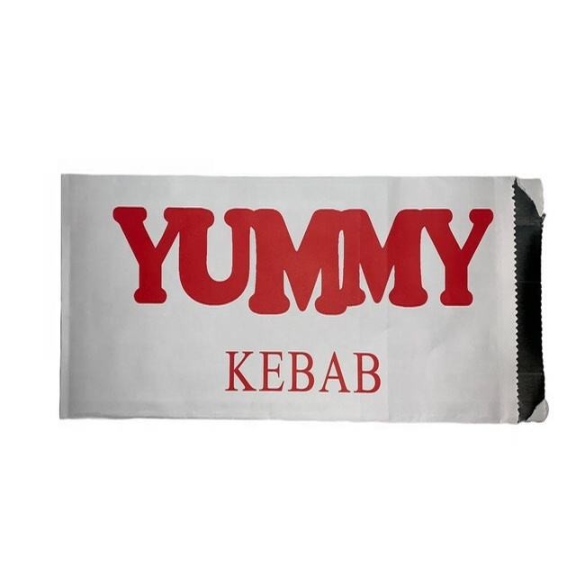 Kebabs Aluminum Foil Paper Bag Heat Resistant BBQ Takeaway Bag Chicken Hot Dog Kraft Packaging Bag