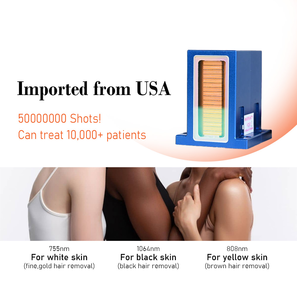 Medical Laser Hair Removal Equipment 755 808 940 1064nm Laser Hair Removal Machine Salon
