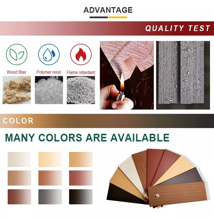 12cm - 20cm width Interior WPC Wall Panel Decorative Wall Cladding Panel