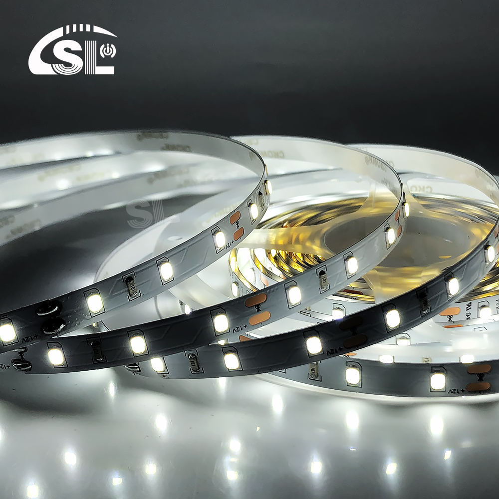 Slim DC12V SMD2835 Electroplate PCB 120Ds 8mm Ra 80 LED Light Strip for Residential