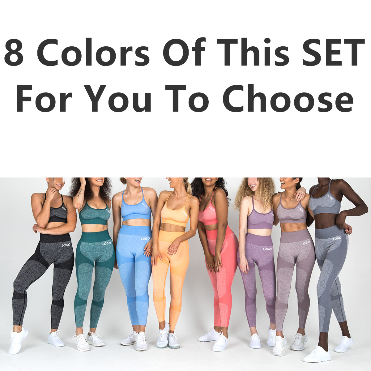 Women's Trousers & Pants Push Up Nylon Lycra Seamless Custom Logo Sport Yoga Bra & Pants