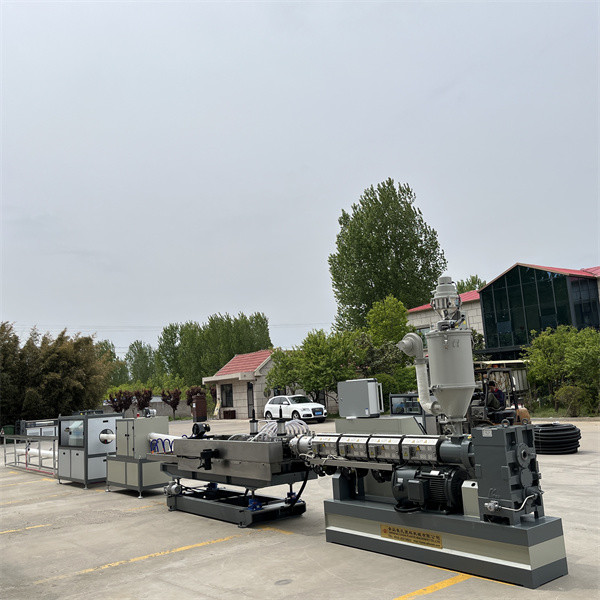 High Output Spiral Pipe Extrusion Line Prestressed Post Tensioning Corrugated Pipe Machine