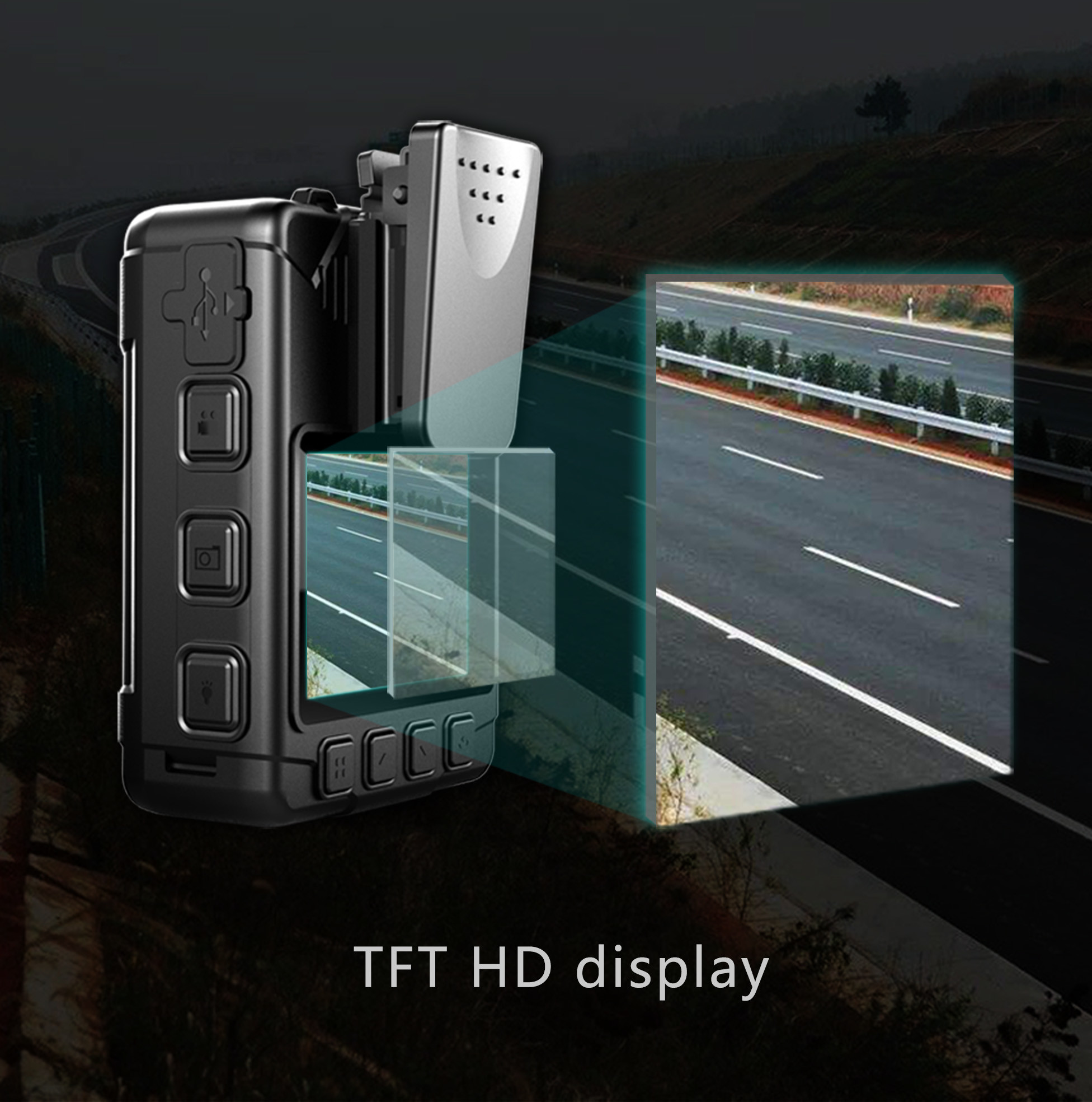 1080P Law Enforcement Body Camera 32G Memory Portable Body Camera With Audio Recording