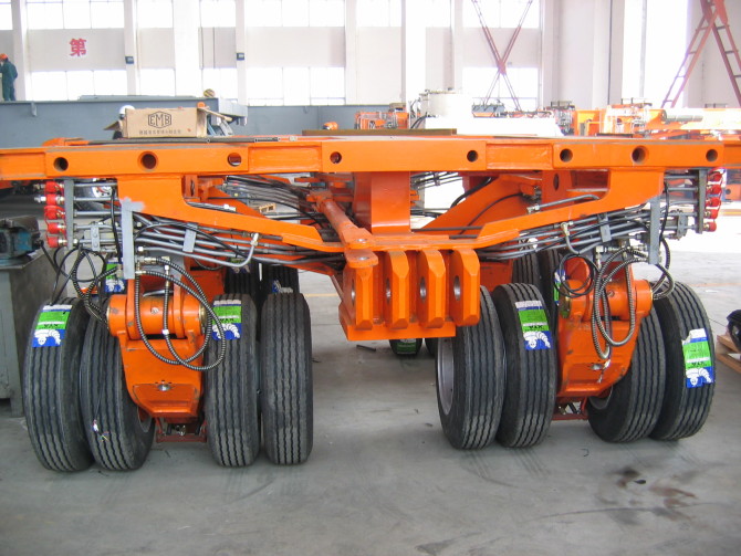 Truck Trailer 200 Ton 250 Ton-600 Ton Multi Axle Hydraulic Lowbed Lowboy Semi Trailer