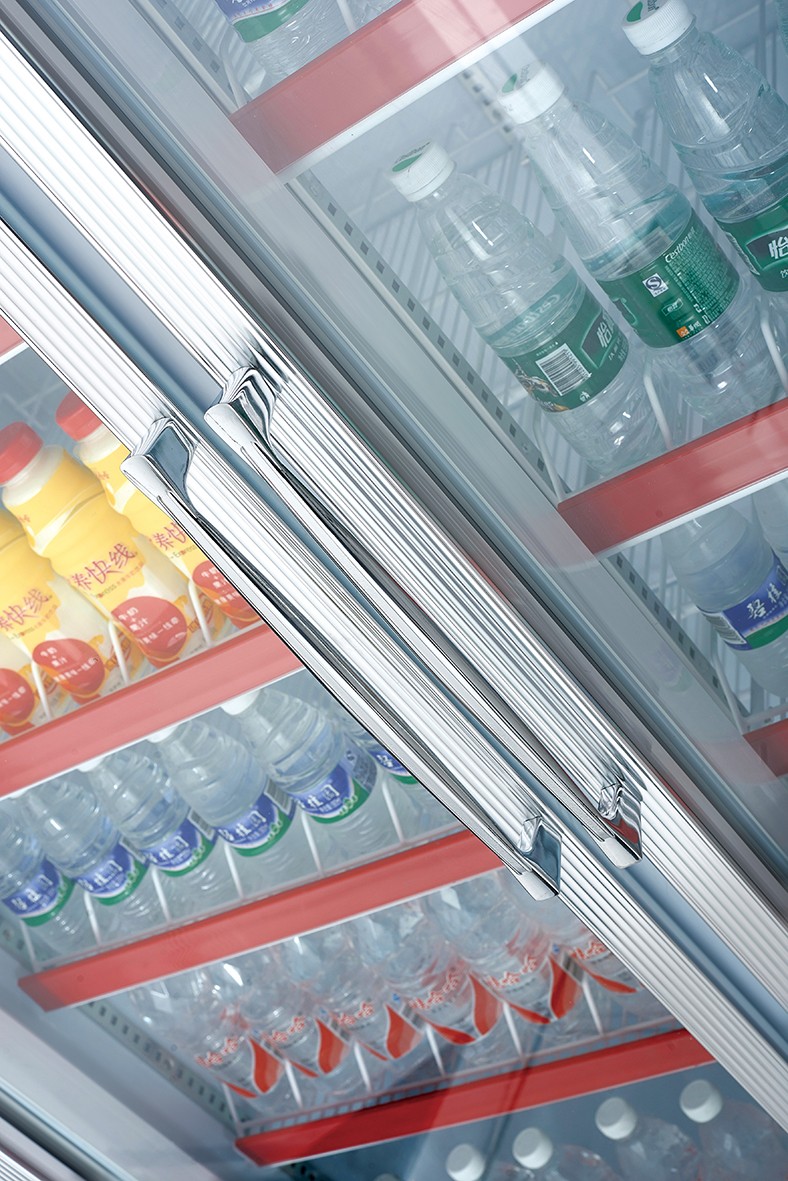 3200L Multiscene Upright Glass Fridge Chiller Anticorrosive With 6 Doors
