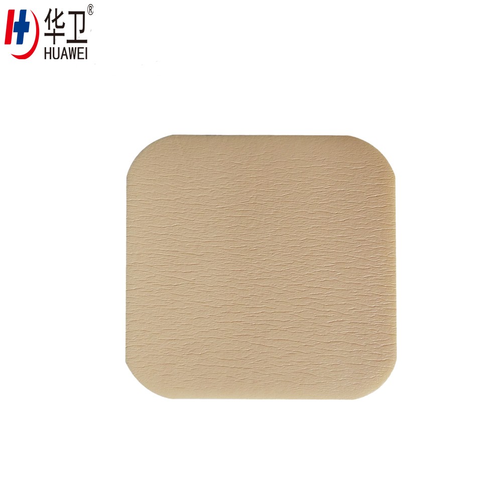 Absorbent Medical Foam Dressing Pad Coated PU Film OEM ODM Supported