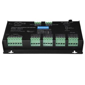 Anti - Interference LED DMX512 Decoder Humanized Terminal Design Available 16bit