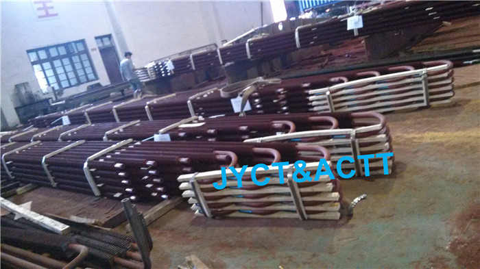 Customized U Bend HFW Sprial Fin Tubes , Welded Continuous Bolier Fin Tube