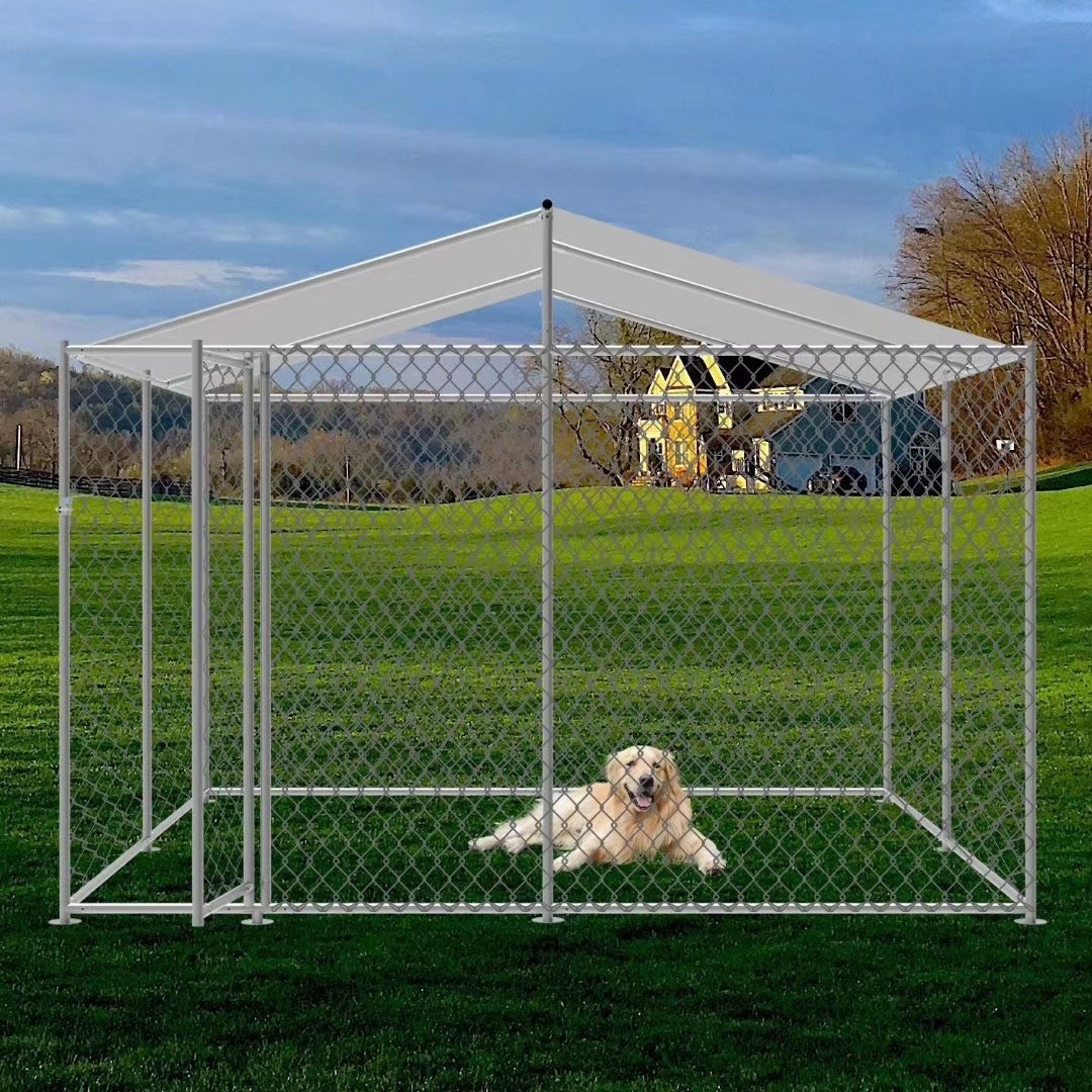 Windproof 71kg 4.5x1.5x2.2m Outdoor Dog Runs