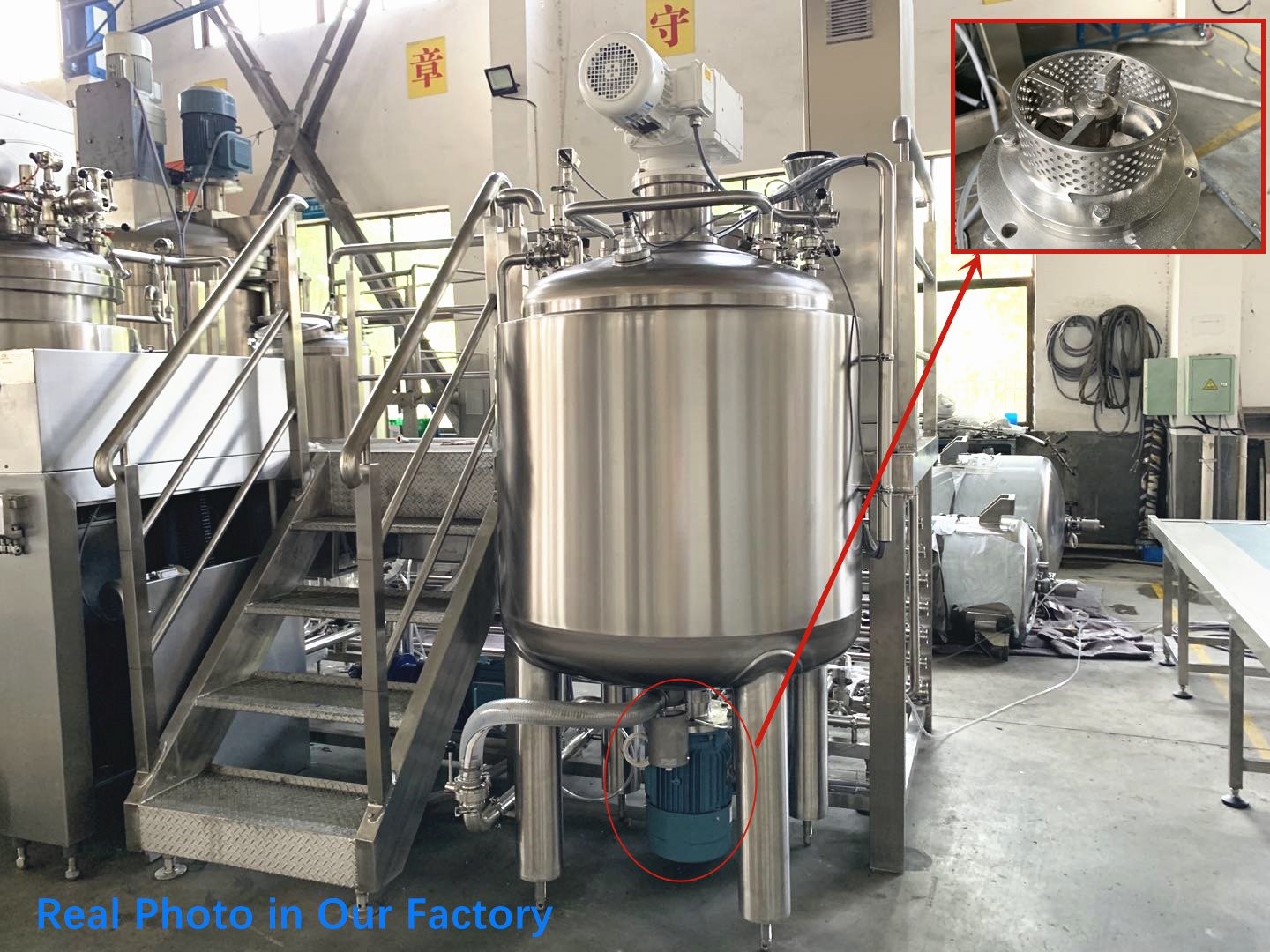 High Shear Vacuum Homogenizer Mixer Bottom Liquid Soap Making Machine Cosmetic Cream