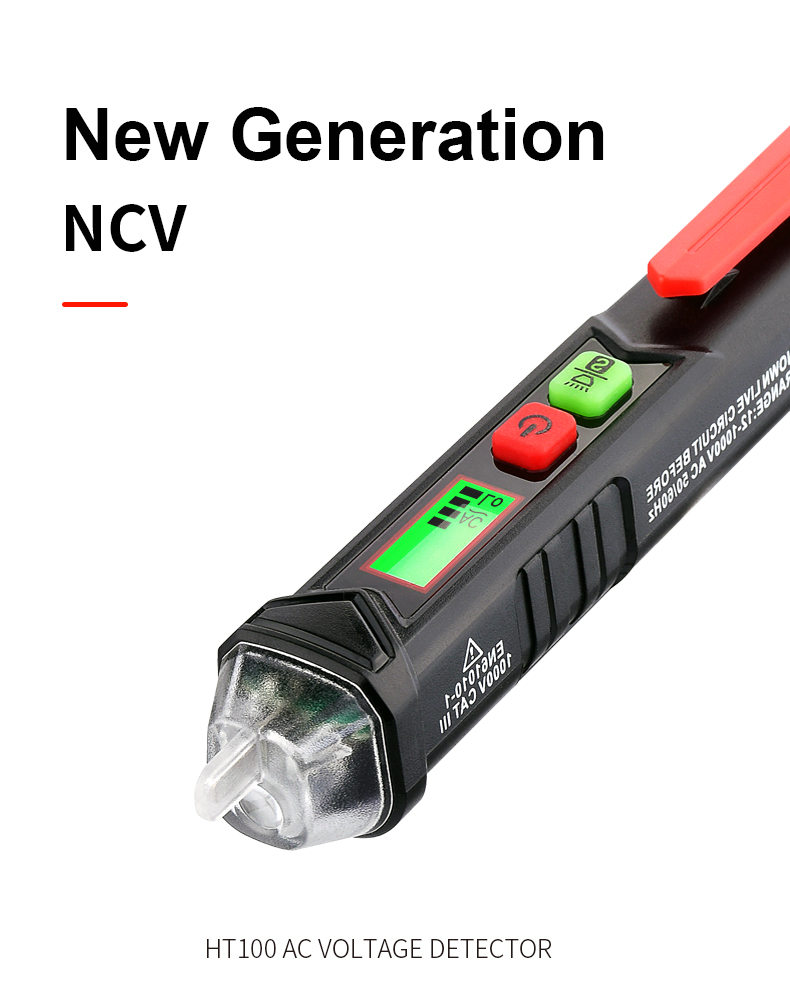 LCD Display 48 Volt Pen Type Voltage Tester , Digital Voltage Tester Pen