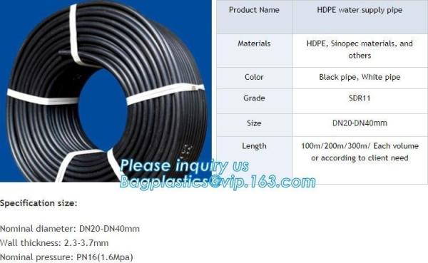 HDPE Pipe Buried PE Pipe for Fuel Gas Station 63mm,pipe and fittings,PN6/PN8