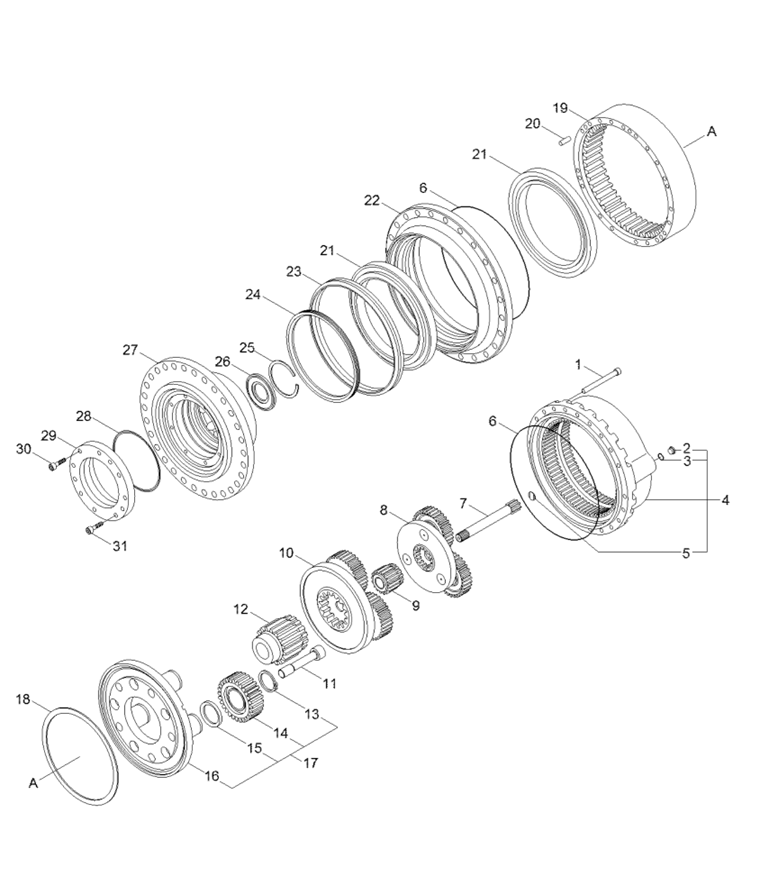Industrial Grade Excavator Travel Gearbox Housing ZTAJ-00111 Component Fit​