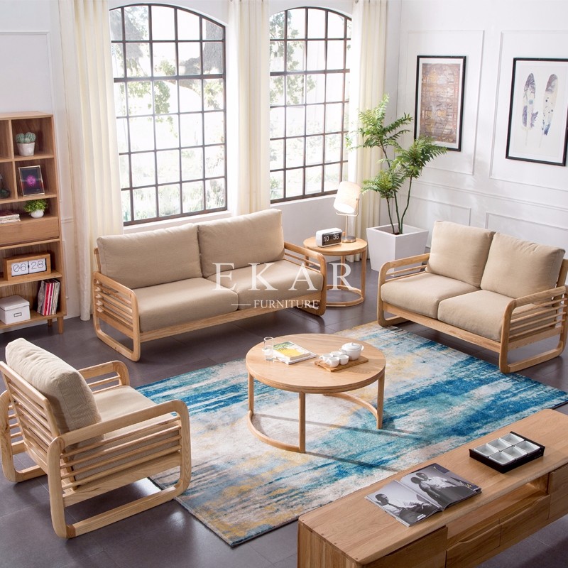 New Model 6 Seater Wood Sofa Set