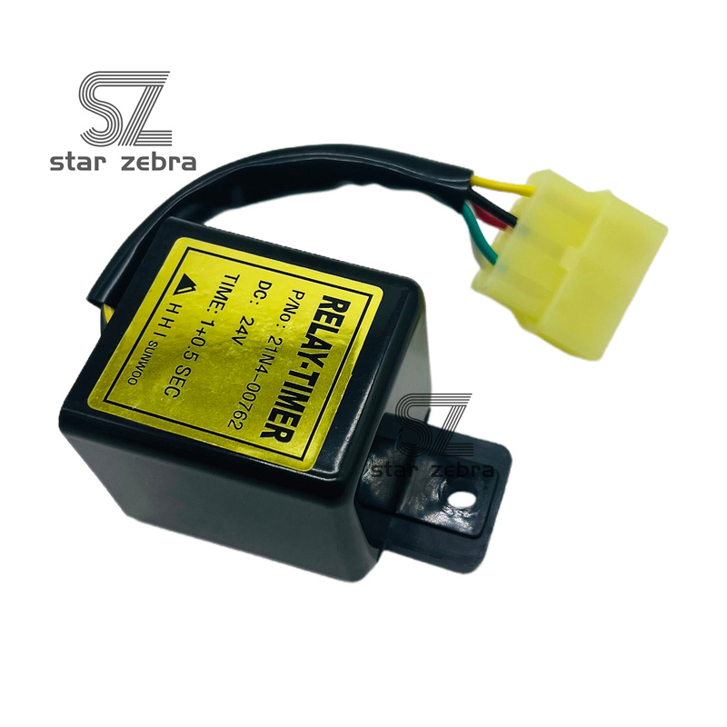 Retail STAR ZEBRA Wiper Time Relay 21N4-00762 for HYUNDAI R215-7 225-7 210-7 220-7 Excavator Construction Machinery Parts