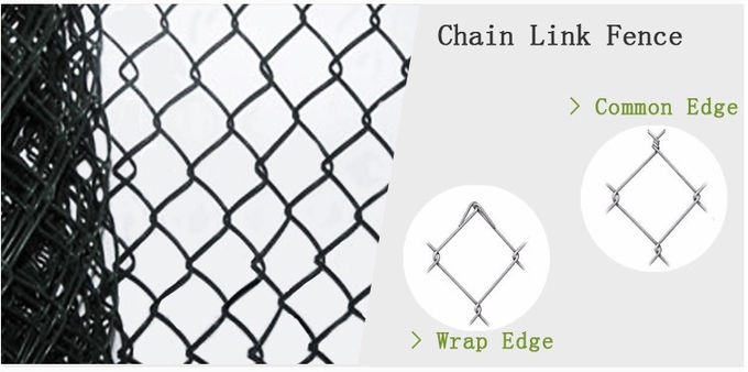 Welded Wire Mesh Chain Link Fence Hot Galvanized Pvc Coated Steel Material