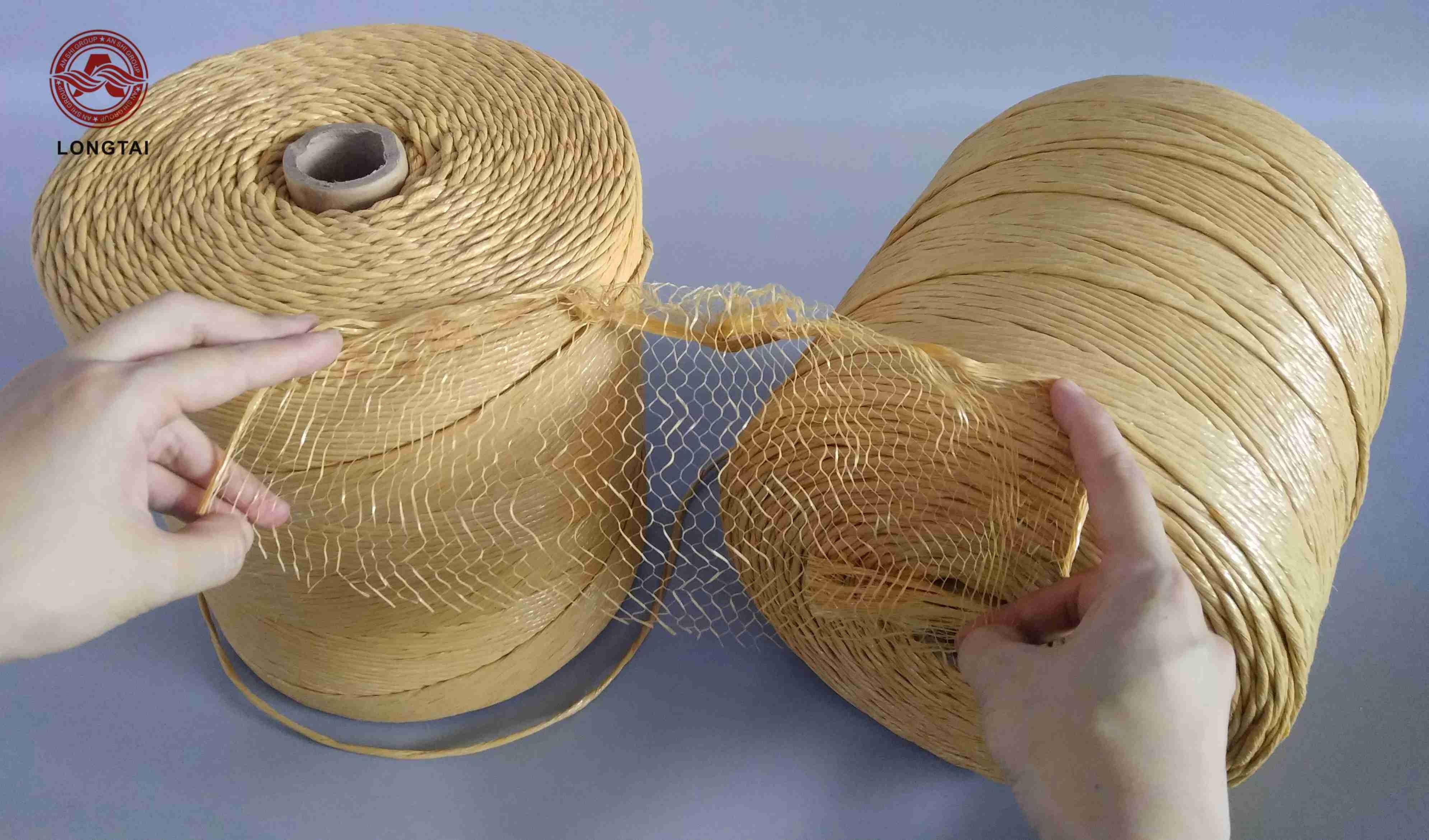 22500 Denier Black Banana Twine Virgin PP Material Twisted and UV Protection 4KG Roll